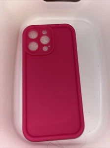 Hot Pink Silicone Snap On Case for iPhone 14 Pro Max - Picture 1 of 2