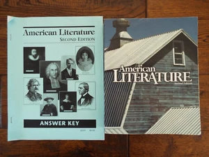 Lot 2 BJU Press American Literature Student Text 2nd Ed and Answer Key - Picture 1 of 2