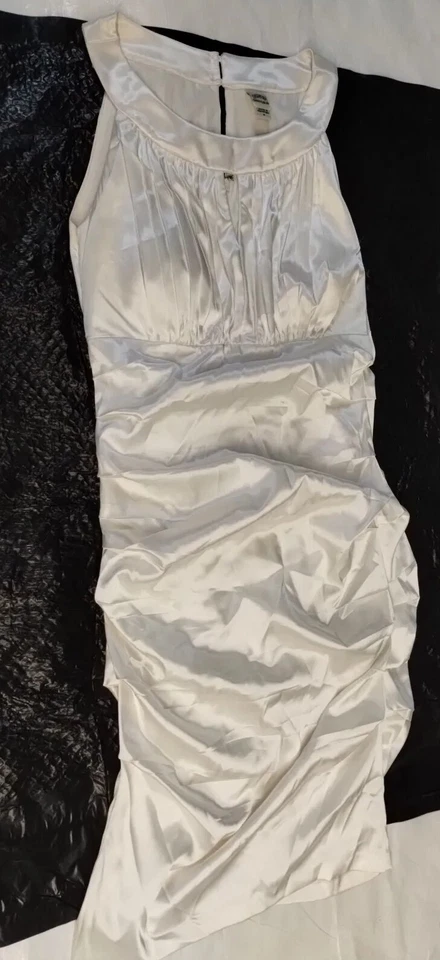 Vestido de baile de novia de doble capa con hombros fríos de sangría talla 8 para mujer Foto 1 de 4