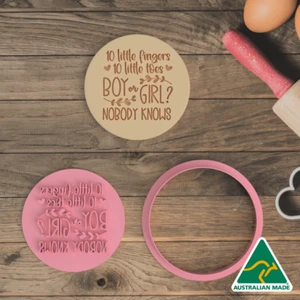 10 Little Fingers, 10 Little Toes Cookie Cutter and Embosser Stamp - Picture 1 of 5