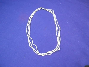 Triple Strand Genuine Freshwater Pearl Necklace 16" pearls 2mm to 3mm - Picture 1 of 6