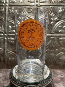 RARE - Tigers Clemson University 1889 Logo 12oz. Drinking Glass/Tumbler Set Of 4 - Picture 1 of 2