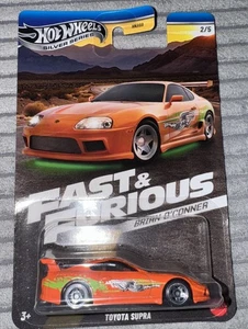 Hot Wheels FAST & FURIOUS Toyota Supra ORANGE 2/5 SILVER SERIES BRIAN O`CONNER - Bild 1 von 1