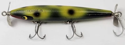 Señuelo Smithwick Devil Horse Topwater de colección cebo de pesca hélice color perca Foto 1 de 4