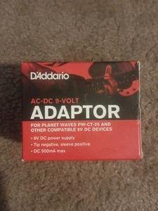 PW-CT-9V Regulated AC-DC 9V Adaptor Guitar Pedal Power Planet Waves D'Addario - Picture 1 of 6