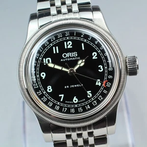 Vintage Near MINT ORIS Big Crown Pointer Date 7543 Men's Automatic Watch 40mm - Picture 1 of 21