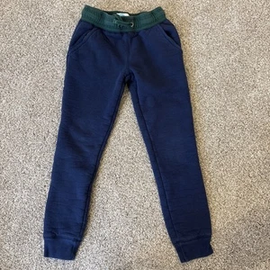 Mini Boden Youth 140 (10) Sherpa Lined Navy Blue Jogger Pants Warm - Picture 1 of 6