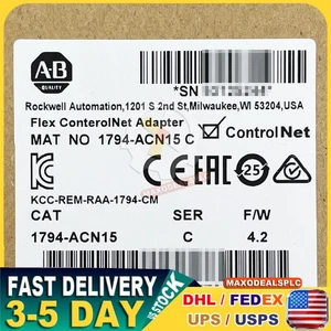 New Allen-Bradley 1794-ACN15 Adapter Module Flex I/O 1794ACN15 US Free Tax - Picture 1 of 5