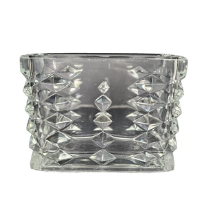 Vintage Sklo Union Rectangular Glass Vase design by Jiri Zejmon 1964 Mid Century - Picture 1 of 15