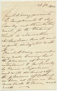 Count d'ORSAY, Alfred Guillaume Gabriel / Autograph Letter Signed third person - Picture 1 of 1