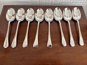 8 Firth Staybrite ‘perfect’ Old English Pattern 17.5cm Dessert Spoons - Picture 1 of 10