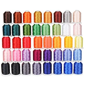 40 Spools Polyester Embroidery Thread for Brother Babylock Janome Singer Pfaf... - Picture 1 of 8