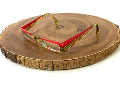 Monturas de gafas Alain Mikli Paris A0125-13 rojo verde amarillo hechas a mano en Francia Foto 1 de 4