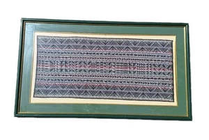 Tapisserie Stickerei Antik Shaman Batak Textil Wand Gerahmt Andin Tarabuco - Picture 1 of 22