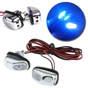 Car Windshield Wiper Water Jet Spray Nozzle with LED Blue Light Upgrade (2pcs) - Picture 1 of 12