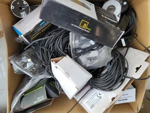 JOB LOT ELECTRIAL SECURITY CAMERA WIRES - Picture 1 of 8