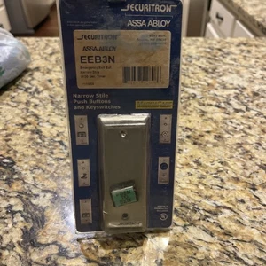 EEB3N Schmaler Stile Push to Exit Taster mit 30er Timer - Grüner Knopf Neu - Bild 1 von 3