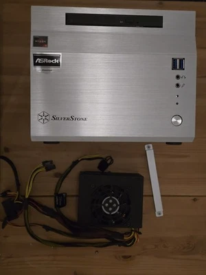 Silverstone SG06 LITE Silver HTPC mITX Case With SFX PSU 80 Plus Bromze - Image 1 of 4