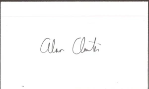Alan Closter Braves Senators Yankees Pitcher Autographed 3x5 Index Card - Picture 1 of 1
