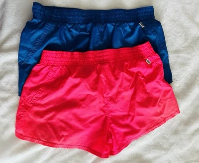 Лот из 2 Y2K кофе полиэстер шорты эластичный пояс активный весело (размер: M/L) - Изображение 1 из 4