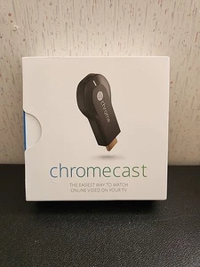 Google Chromecast (1a generazione) Lettore multimediale streaming H2G2-42 Nero Nuovo - Foto 1 di 3