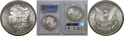 Моргановский доллар 1898-S $1 PCGS MS-63 - Изображение 1 из 3