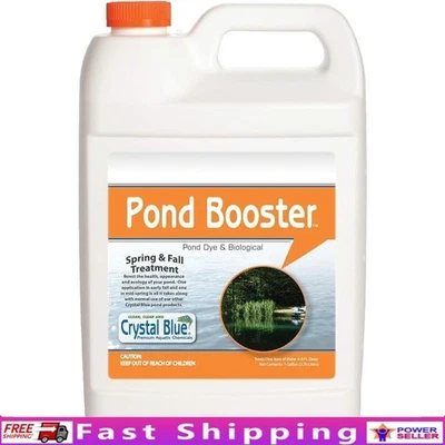 2 in 1 Pond Dye Natural Bacteria Cleaner Safe Fish Livestock Pets Treats 1 Acre - Image 1 of 4