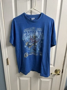 Vintage 1994 NHL New York Rangers Stanley Cup Champs T-Shirt by Salem Youth XL - Picture 1 of 9