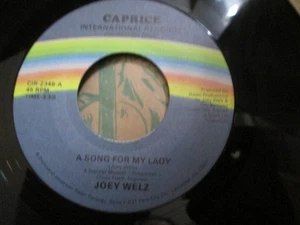 ROCK 45 - JOEY WELZ - Private Rock A SONG FOR MY LADY / BORN TO BE WILD EXC - Picture 1 of 2
