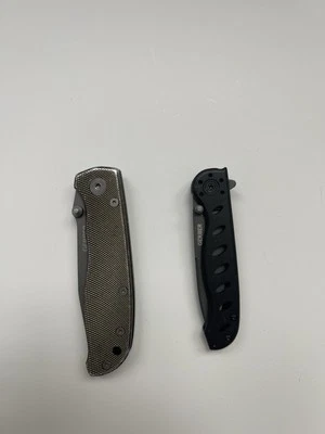 Lot Serrated Gerber Air Ranger Pocket Knife Aluminum Handles 4660721A and Evo Jr - Image 1 of 4