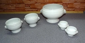 5 Suppenterrine mit u.a. Löwenkopfhenkel in drei Größen - Bild 1 von 1