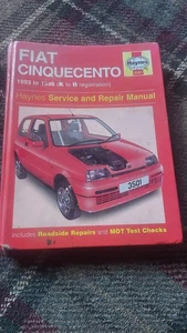 Fiat Cinquecento Haynes Service & Repair Manual 1993 To 1998 K -R Reg - Picture 1 of 1