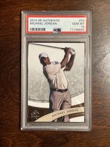 Michael Jordan 2014 Upper Deck SP Authentic Golf Card #23 Graded PSA 10 - Picture 1 of 2