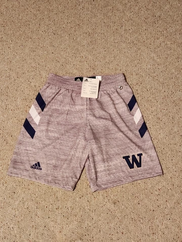 Adidas Washington Huskies Women's Medium Practice Basketball Shorts Sample New! Cover