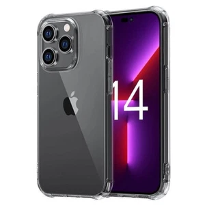 Coque Etui Housse Transparent pour iPhone 16 15 14 Pro 16 14 Plus 15 Pro Max - Photo 1 sur 3