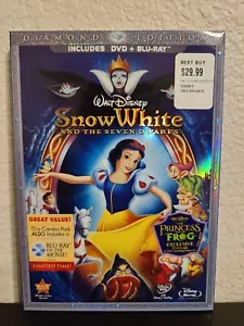 Snow White and the Seven Dwarfs BLURAY +DVD 2009 DIAMOND DISNEY 3 DISC COMBO PAK - Picture 1 of 5