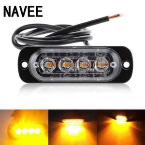 NAVEE 12V-24V 4LED 12W Car Truck Strobe Flash Emergency Warning Bar Light Lamp - Bild 1 von 11