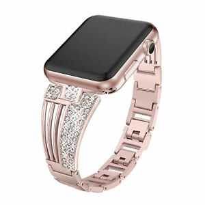 Bling Rhinestones Strap Watch Band for iWatch Apple Watch Series 7 6 5 4 3 2 1