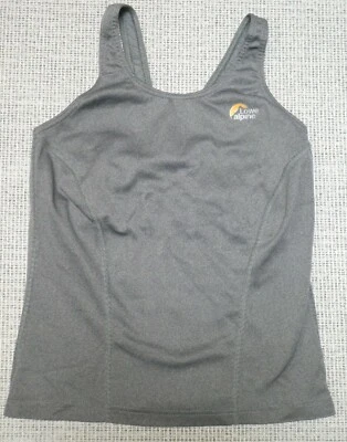 Lowe Alpine women's gray print stretch racer-back sports bra top Sz S - Image 1 of 3
