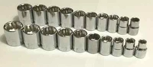 Craftsman 20pc 3/8-inch Drive Socket set SAE and Metric, 12 Point Shallow Std - Bild 1 von 1