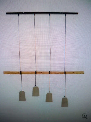 Pendelleuchte »Beton«, Hängeleuchte, Pendellampe Betonschirme Holzast  - Bild 1 von 4