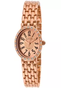 Defonte by Lucien Piccard Women's Rose Gold Tone Dial Rose Gold Tone Stainless - Picture 1 of 6