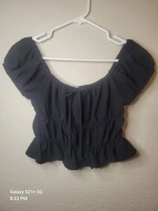 7 Day Wknd Crop Sz Small Black - Picture 1 of 4