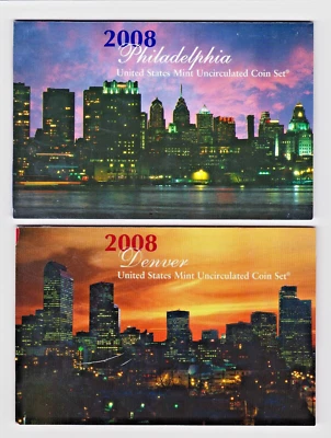 2008 U.S. Mint P&D Uncirculated Coin Set - Image 1 of 4