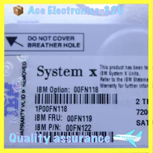 00FN118 00FN119 00FN122 IBM System X 2TB 7.2K 6Gbps SATA 3.5" HDD Hard Drive - Picture 1 of 6