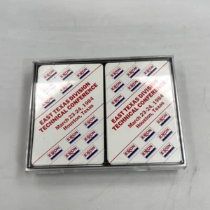 Vintage 1984 Exxon East Texas Division Tech Conference Playing Cards 2 Decks - Picture 1 of 5
