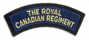 Canadian Army The Royal Canadian Regiment Battle Dress Shoulder Flash