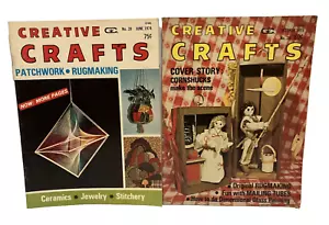 Creative Crafts Magazines 1970s Carstens Publications Lot of 2 Vintage - Picture 1 of 5
