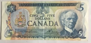 1979 Canada Five Dollar Banknote Of Canada Vintage Rate Collectible currency - Picture 1 of 4