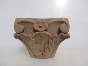 Carved Wooden Corbel Wood Bracket Holder Shelf Column End Top Antique STYLE 3"H - Picture 1 of 18